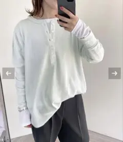 ヘインズ　Spick別注カラー　サーマルロングスリーブTシャツ