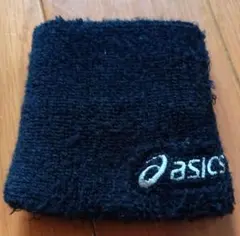 asics アシックス ネイビー 紺色 リストバンド タオル地