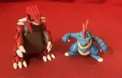 グラードン 立体ポケモン図鑑 ポケモン フィギュア オーダイル　モンコレセット