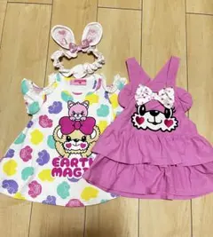 アースマジック♡セット　100 シルエット　ジャンスカ