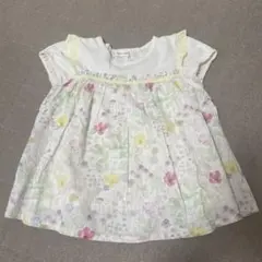 センスオブワンダー ドッキングチュニック 花柄 Tシャツ リバティ 100