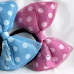 ディズニー　カチューシャ　ビッグリボン　ピンク