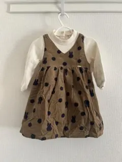 プティマイン　ミッフィー　ワンピース　80