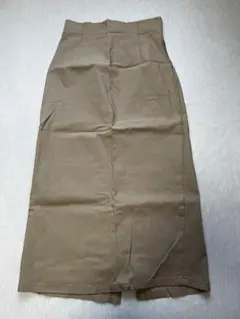 Sense of placeベージュ スリット入り タイトスカート