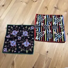 Vivienne Westwood 刺繍ハンカチ　タオル生地　２枚セット