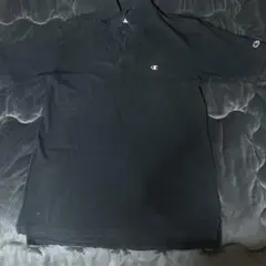 Champion ブラック ポロシャツ