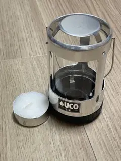 UCO 旧デザイン キャンドルランタン 無塗装アルミ・純正コクーン・リフレクター UCO 旧ロゴ キャンドルランタン 無塗装アルミ・純正コクーン