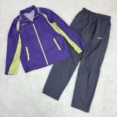 ASICS アシックス ウインドブレーカー 上M下L ナイロン セットアップ