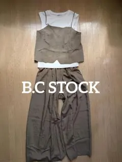 美品★　B.C STOCK 《3点セット》キャミソールスタイル カーキ