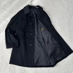 極美品⭐️ピュアカシミヤ ダブルチェスターコート ブラック XLサイズ相当 極美品カシミヤ100％ ダブルフェイス チェスターコート XL黒