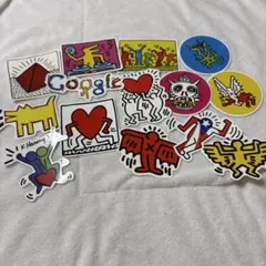 ステッカー キースヘリング 14枚セット ポップアート 防水 アートステッカー