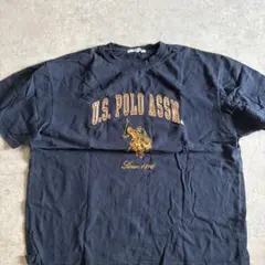 U.S. POLO ASSN. 刺繍Tシャツ ネイビー
