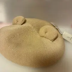 定価の半額！新品未使用ブランシェス 耳付きサーモベビーベレー帽ベージュ即購入OK