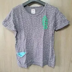 AS RABBIT ドット柄 Tシャツ グレーのサムネイル