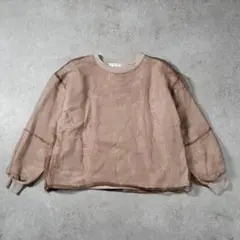 【美品】Samansa Mos2 blue サマンサモスモスブル トップス F