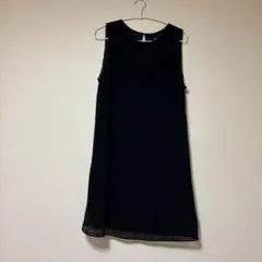 Gap 黒 ノースリーブ ひざ丈ワンピース　　Mサイズ