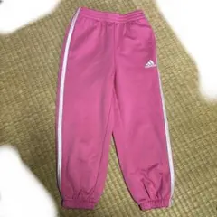 adidas ピンク パンツ サイドストライプ