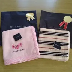 BURBERRY タオルハンカチ 2枚　未使用タグ付き
