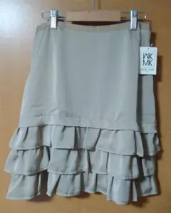 【新品未使用】MK MICHEL KLEIN フレアスカート 38 ベージュ