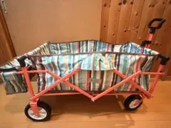 未使用品　ロゴス　ミディキャリー 丸洗いストライプ ミディキャリー（ブルー）|ギア|キャリー|キャリー