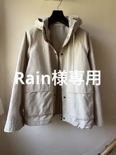 【ユニクロ】ライトベージュ フード付きマウンテンパーカー