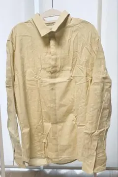 長袖シャツ レディース 春 夏 カーキ 薄め リネン コットン 洋服 大きめ 襟