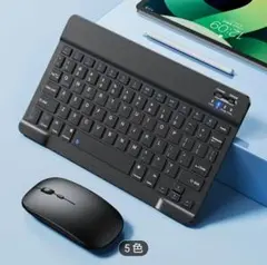 新品未使用 78キー超薄型充電式ワイヤレスキーボード BTキーボード ブラック