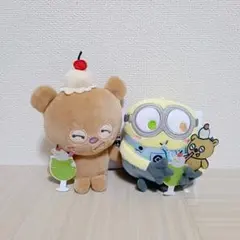 ✯ ミニオン　マスコット　ボブ＆ティム クリームソーダ　2個セット ✯