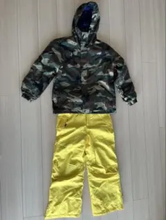 子供用 迷彩色 スキーウェアセット 150センチ