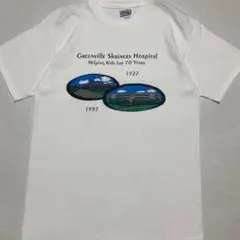 90s Hanes ヘインズ 企業 ホスピタル 70周年記念 プリント Tシャツ