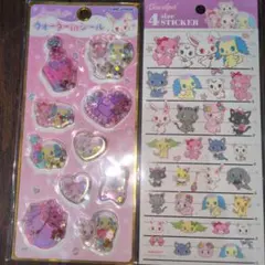 正規品　2個　ジュエルペット　 ウォーターinシール　4sizeステッカー