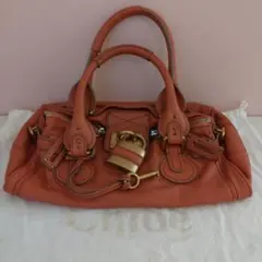 Chloe クロエ パディントン レザーハンドバッグ チョコレートブラウン