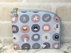 L字ファスナーポーチ【大きめsize】 ユキエモン ハンドメイド - メルカリ