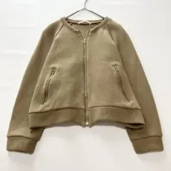 MACPHEE マカフィー　ニット　ブルゾン　ジップアップ　羽織