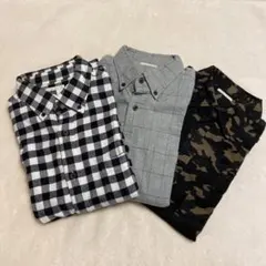 【美品】GU ボタンシャツ3枚セット
