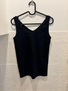 新品✨PLST✨ブラック リブ タンクトップMのサムネイル