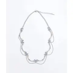 アクシーズファム 蝶々ビジュー ネックレス