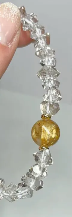 アイリスシトリン/グリーンブルーフローライト】内径約15cm 浄化済み