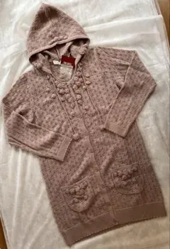 PINK HOUSE ピンクハウス　未使用　フード付きカーディガン　ピンク色