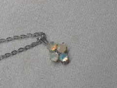 オパール シルバーネックレストップ