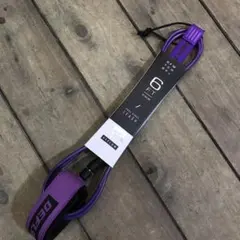 DEFLOWデフローサーフボードリーシュコード 6FT 6mm 紫