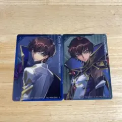 コードギアス ツリービレッジ ミニクリアカード 枢木 スザク 2点