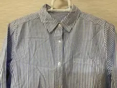 レディースブラウス　シャツ　ストライプ　Sサイズ