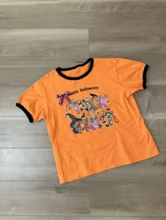 ハロウィン Tシャツ オレンジ 半袖