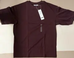 新品 Uniqlo U クルーネックTシャツ ボルドー Lのサムネイル