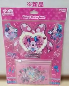 【新品】ミニーのファンダランド ステッカー19枚ケース付　ファンダーランド