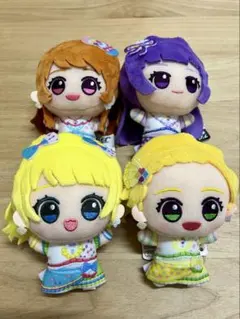 アイカツ！×プリパラ ちびぐるみ あかり スミレ ひなき みれぃ 4種セット