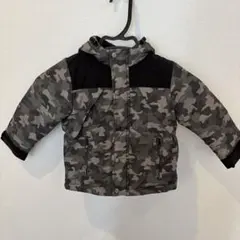 プティマイン迷彩柄 フード付き中綿コート