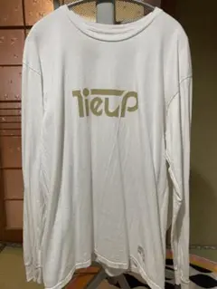 tieup ロンT 長袖Tシャツ Lサイズ ホワイト ロゴ入り