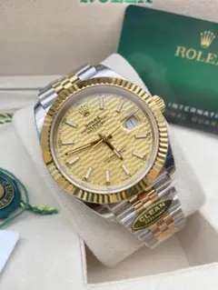 ROLEX デイトジャスト 自動巻き 腕時計 ゴールド/シルバー